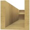 Ekena Millwork 6in. W x 6in. H x 28in. L Crestline Woodgrain TimberThane Rafter Tail, Primed Tan RFTUR06X06X28CRERCPR - alternate 2